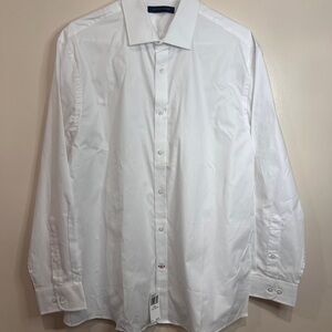 Tommy Hilfiger Mens White Dress Shirt 16.5 32/33 Large Slim Fit NWT